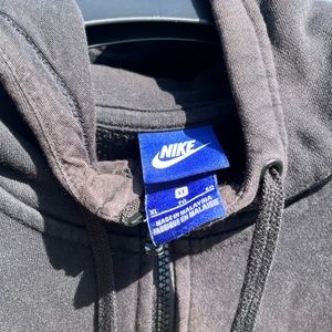 Nike sweat jacket with hood black size XL